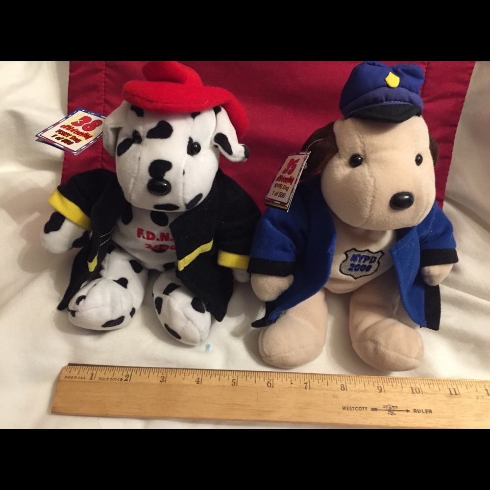 2 Plush Dogs